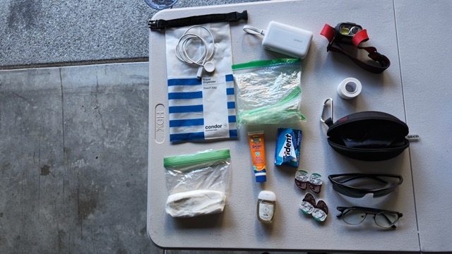 Toiletries layout