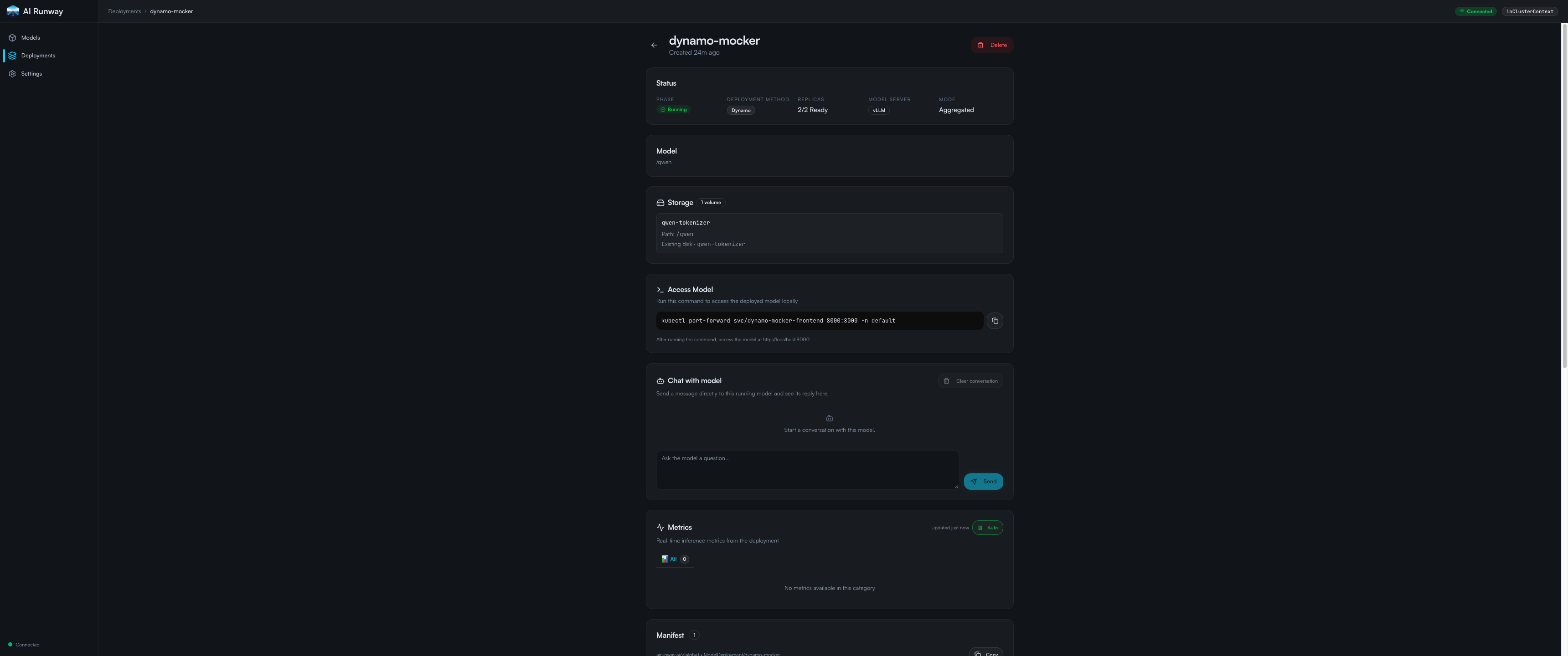 AI Runway interface